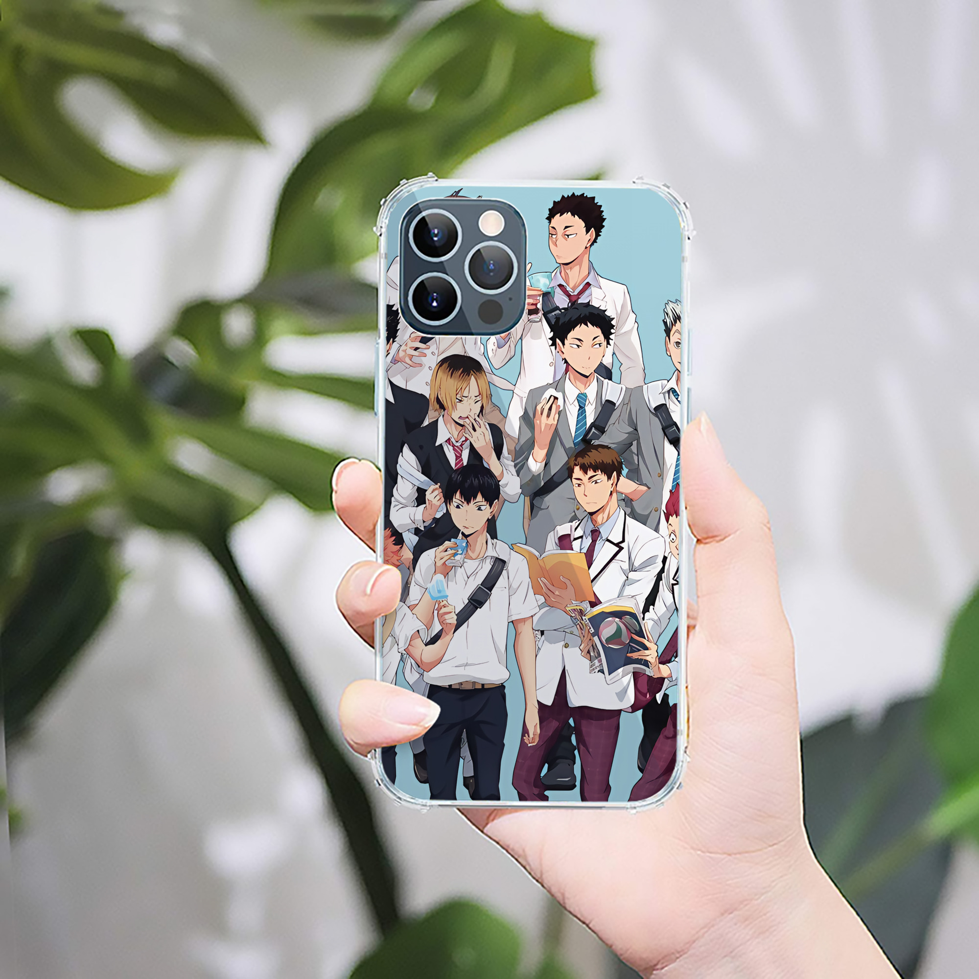 （画像用） ハイキュー!! Haikyu!! 【iPhone 12シリーズ対応】透明スマホケース（クリアソフトケース）